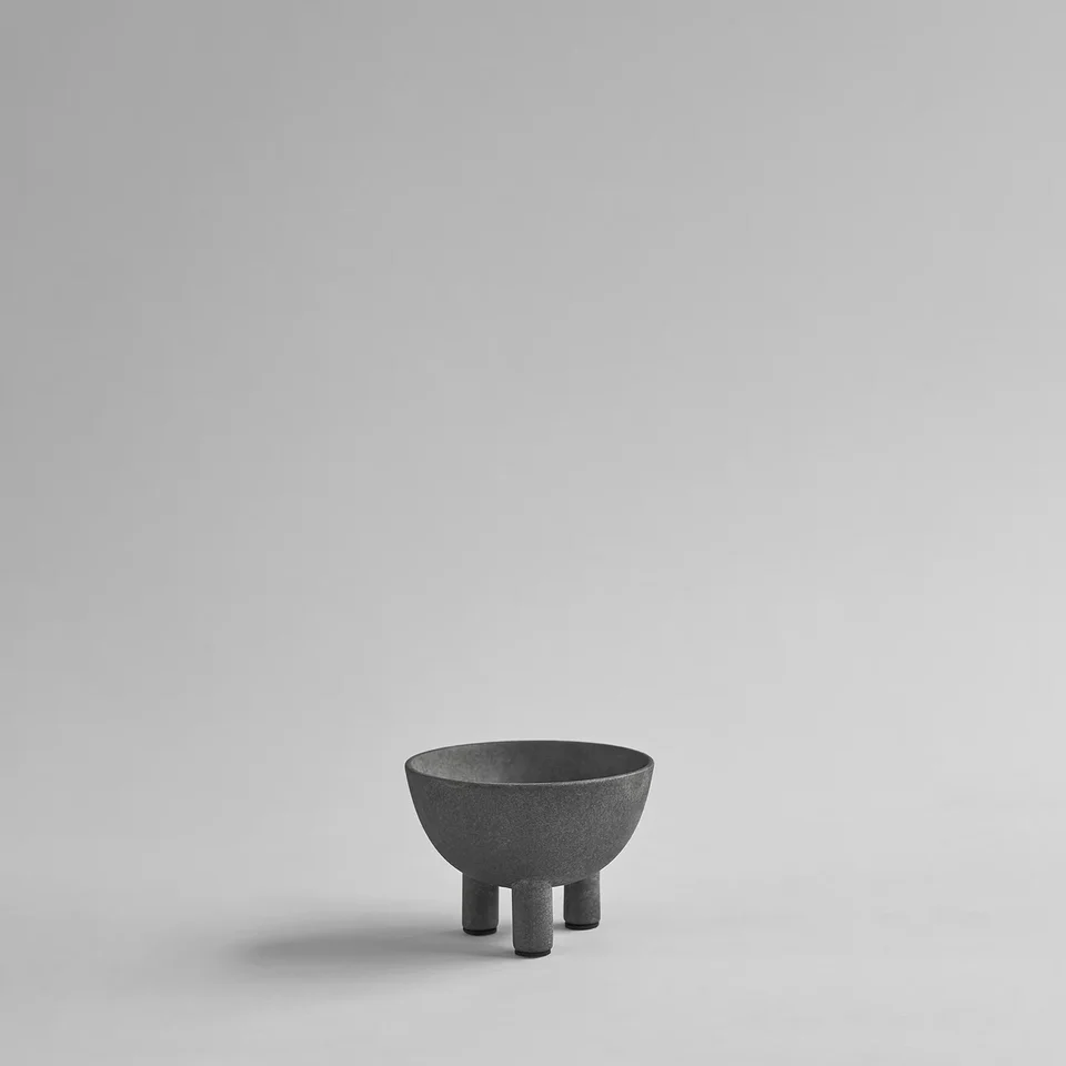鴨碗,中 - 深灰色