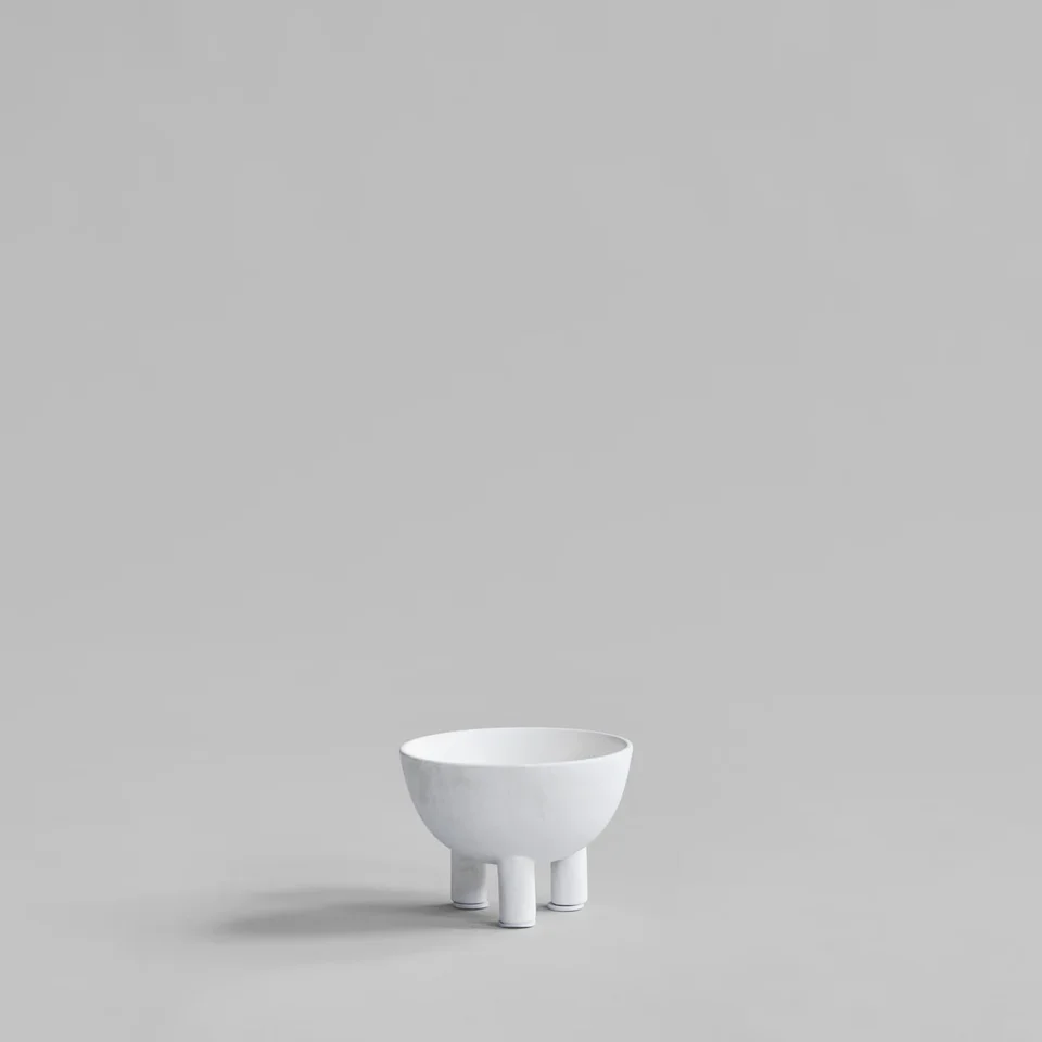 鴨碗,中 - 骨白色